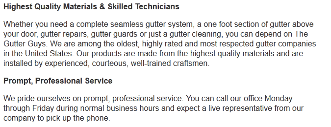 Seamless Rain Gutters | Quality Materials | TheGutterGuys.com Seamless Rain Gutters | Quality Materials | TheGutterGuys.com